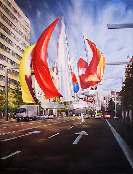 Regatta, сюрреализм, художник Олег Шовкуненко
